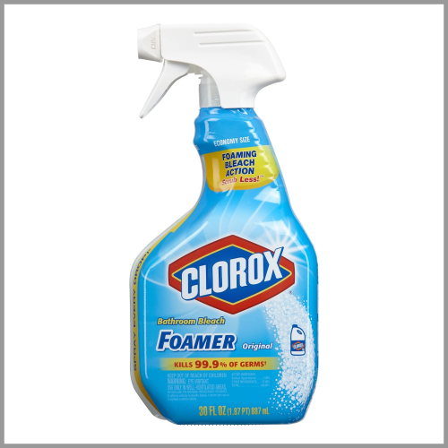 Clorox Bathroom Foamer with Bleach Spray Bottle Original 30floz