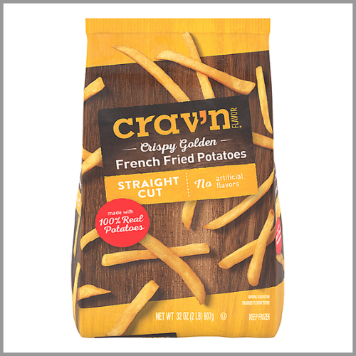 Cravn French Fries Straight Cut 32oz