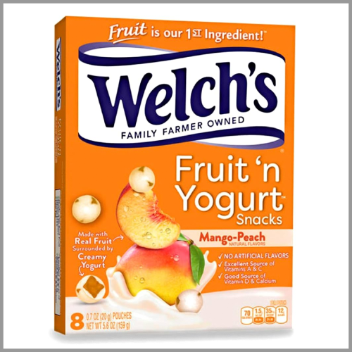 Welchs Fruit n Yogurt Snacks Mango Peach 5.6oz