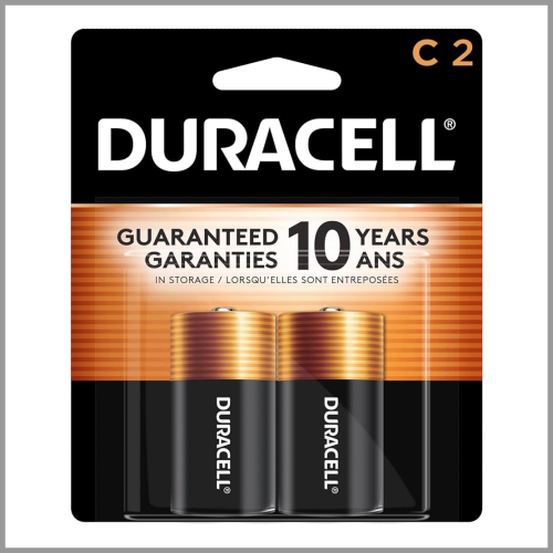 Duracell Batteries C 2pk