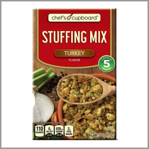 Chefs Cupboard Stuffing Mix Turkey Flavor 6oz