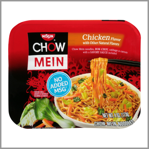 Nissin Chow Mein Noodles Chicken Flavor 4oz