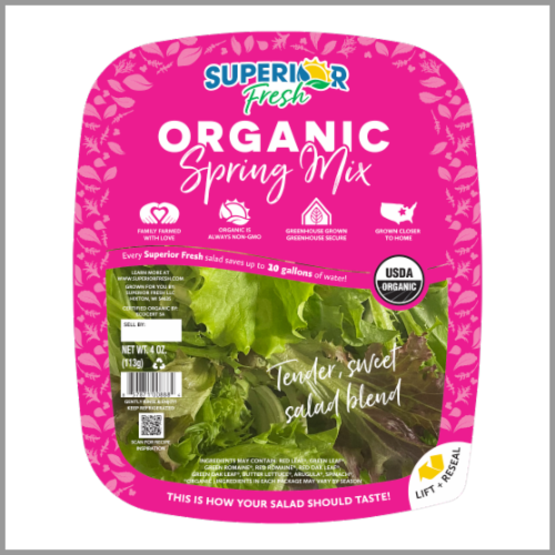 Superior Fresh Organic Spring Mix 4oz