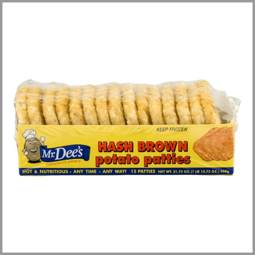 Mr Dees Hash Brown Potato Patties 15pk