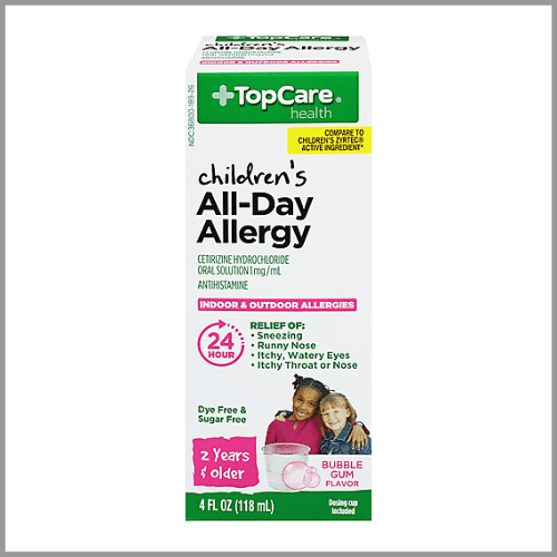 TopCare Health Childrens All-Day Allergy Bubble Gum 4floz