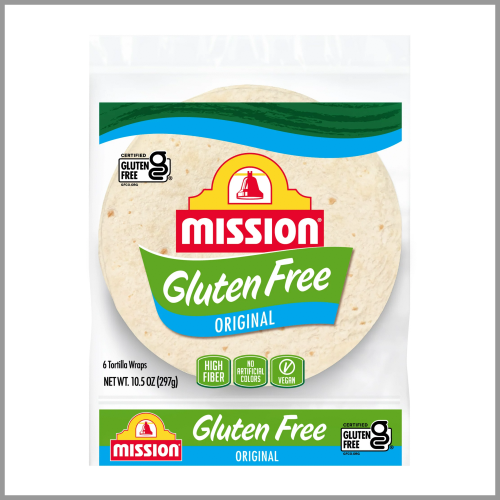 Mission Tortilla Wraps Gluten Free Original 6ct