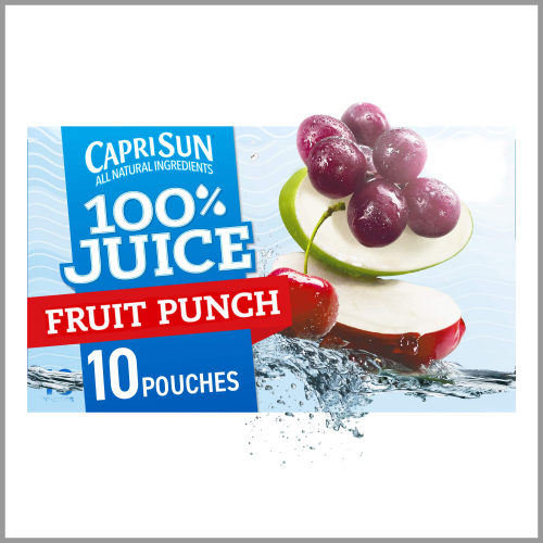 Capri Sun 100% Juice Fruit Punch 6oz 10pk