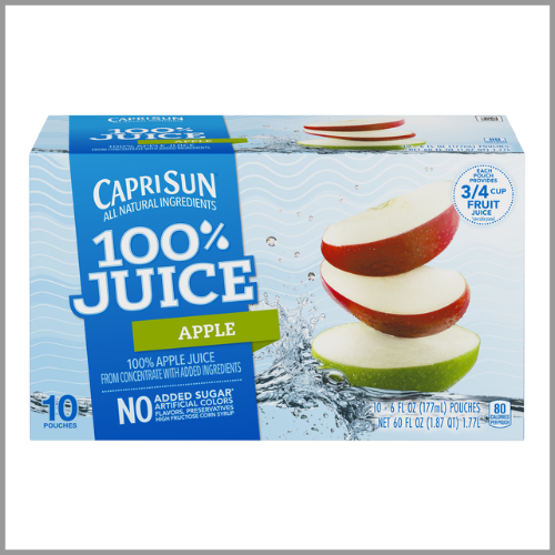 Capri Sun 100% Juice Apple 10pk