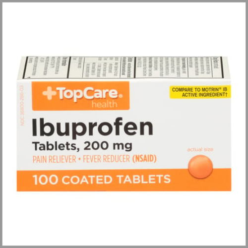 TopCare Ibuprofen Coated Tablets Orange 200mg 100pk