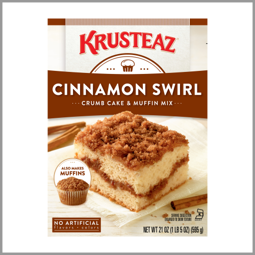 Krusteaz Cinnamon Swirl Crumb Cake & Muffin Mix 21oz