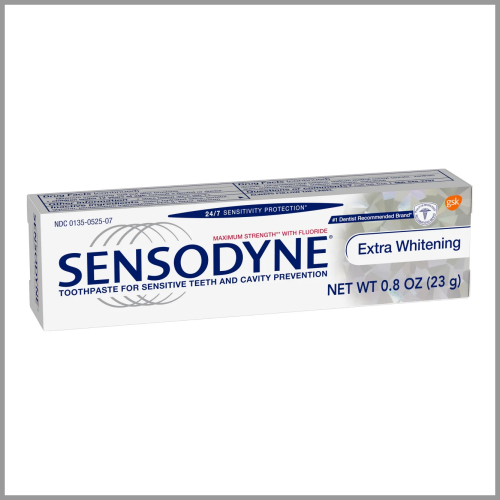 Sensodyne Toothpaste For Sensitive Teeth Extra Whitening 0.8oz