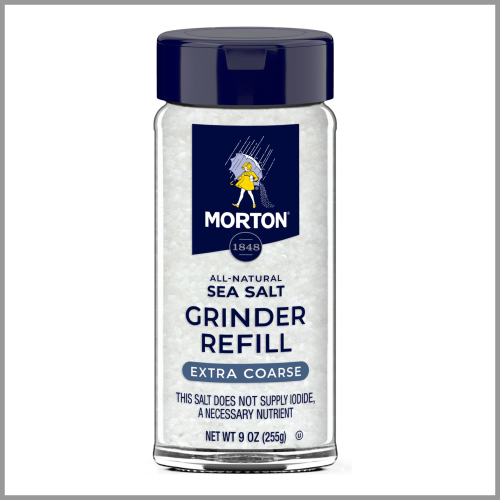 Morton Sea Salt Grinder Refill Extra Course 9oz