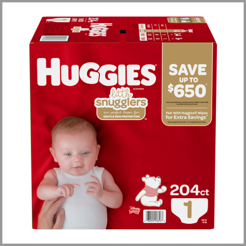 Huggies Diapers Little Snugglers Size 1 204ct