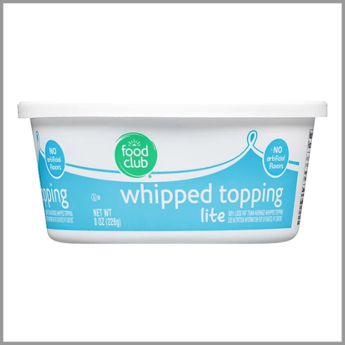 Food Club Whipped Topping Lite 8oz