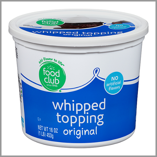 Food Club Whipped Topping Original 16oz