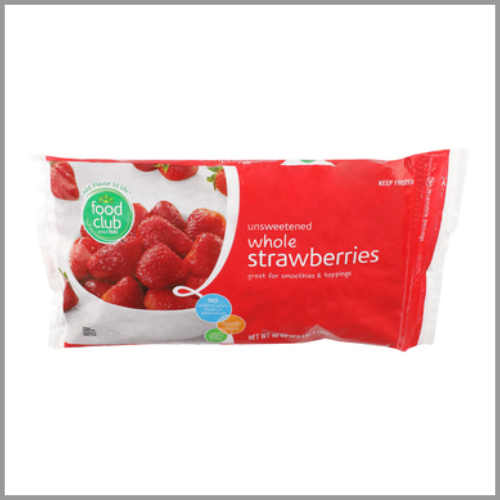 Food Club Strawberries Frozen Unsweetened Whole 40oz
