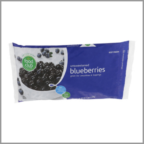 Food Club Blueberries Frozen Unsweetened 40oz