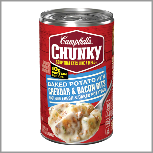 Campbells Chunky Soup Baked Potato with Cheddar and Bacon Bites 18.8oz