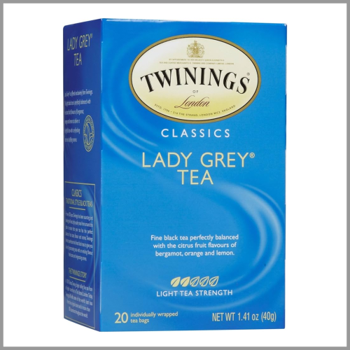 Twinings Tea Lady Grey Black 1.41oz 20ct