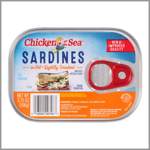 Chicken of the Sea Sardines Smoked in Oil 3.75oz