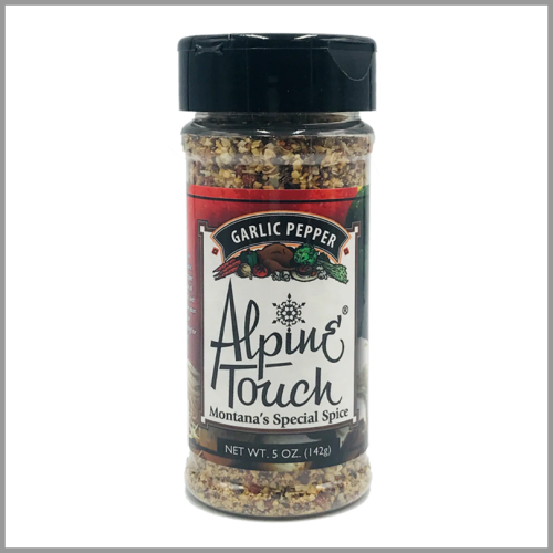 Alpine Touch Seasoning Coarse Garlic Pepper Blend 5oz