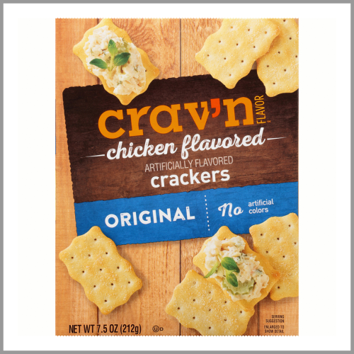 Cravn Flavor Crackers Chicken Flavored 7.5oz