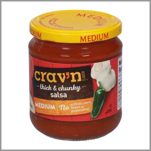 Cravn Flavor Salsa Chunky Medium 15.5oz