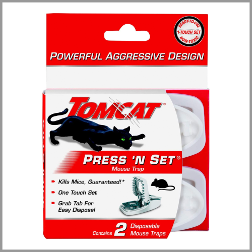 Tom Cat Mouse Traps 2pk