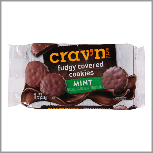 Cravn Fudgy Covered Cookies Mint 10oz