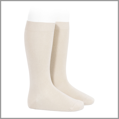 Condor Socks Basic Plain Stitch Knee Linen Size 000