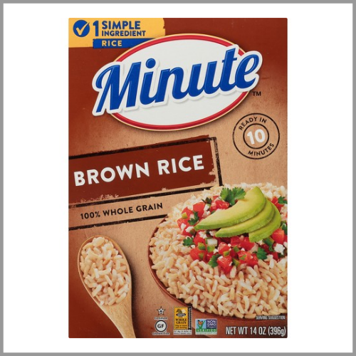 Minute Rice Brown 100% Whole Grain 14oz