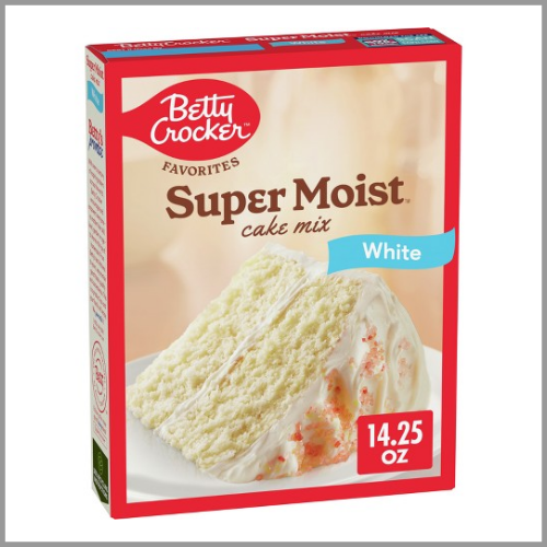 Betty Crocker Cake Mix Super Moist White 14.25oz
