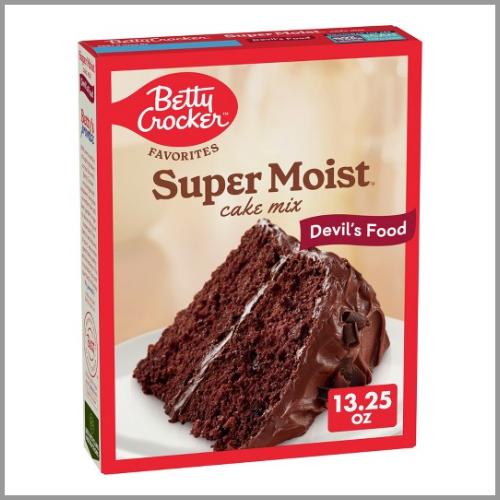 Betty Crocker Cake Mix Super Moist Devils Food 13.25oz