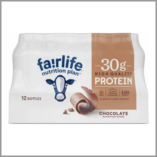 Fairlife Nutrition Plan Chocolate Shake 30g Protein 11.5oz 12ct
