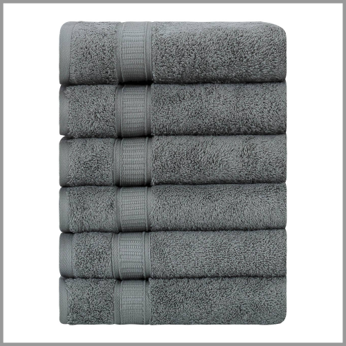 Luxury Turkish Hand Towel Genuine Cotton Gray 1ea
