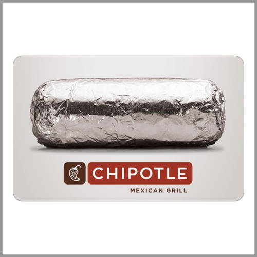 Chipotle Mexican Grill Gift Card $10