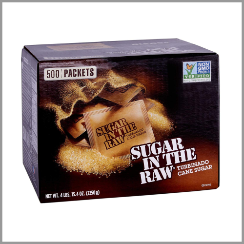 Sugar In The Raw Turbinado Cane Sugar Packets 4lbs