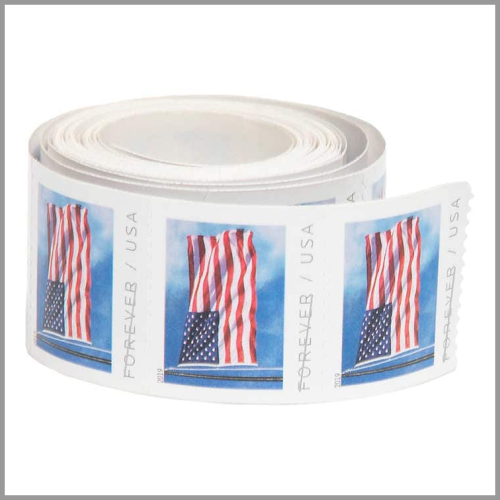 US Postage Stamps First Class Flag Forever Roll 100ct