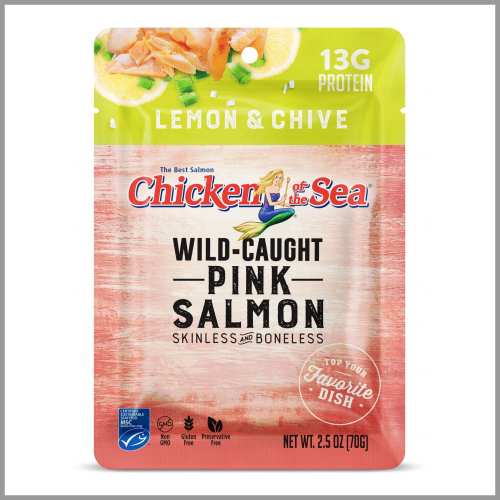 Chicken of the Sea Wild Caught Pink Salmon Lemon and Chive 2.5oz