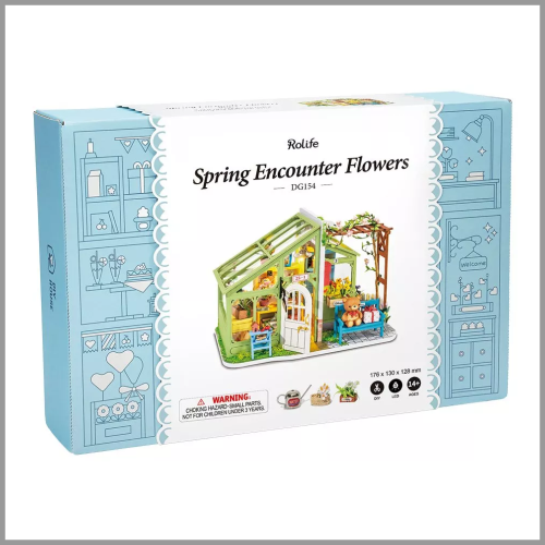 DIY Miniature Dollhouse Spring Encounter Flowers
