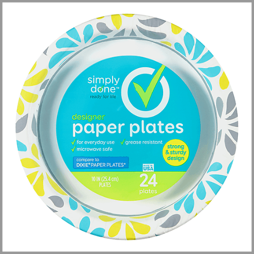 Simply Done Designer Paper Plates 10in 24ct