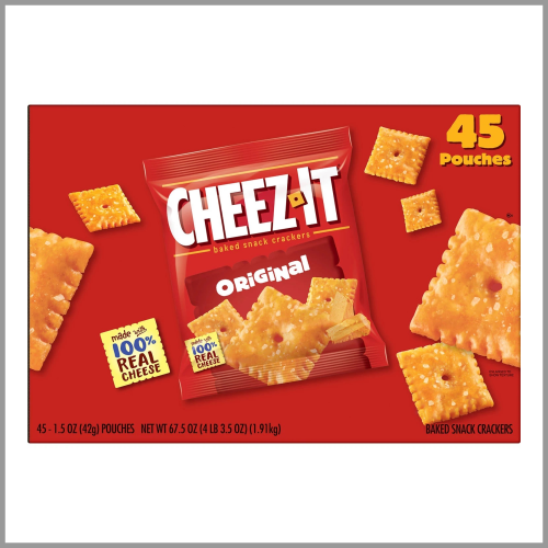 Cheez It Original Snack Crackers 45pk