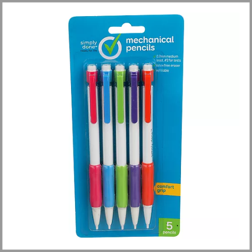 Simply Done Mechanical Pencils .7mm 5pk