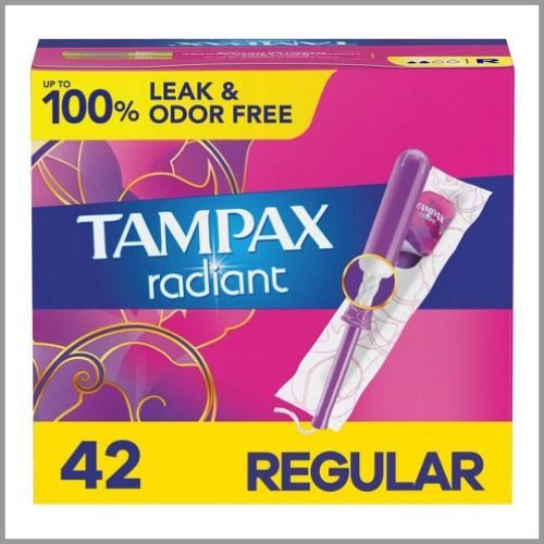 Tampax Tampons Radiant Regular Unscented 42ct
