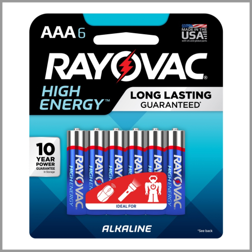 Rayovac Batteries AAA 6pk