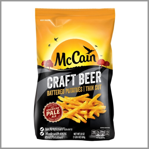 McCain Craft Beer Battered Potatoes Thin Cut 22oz