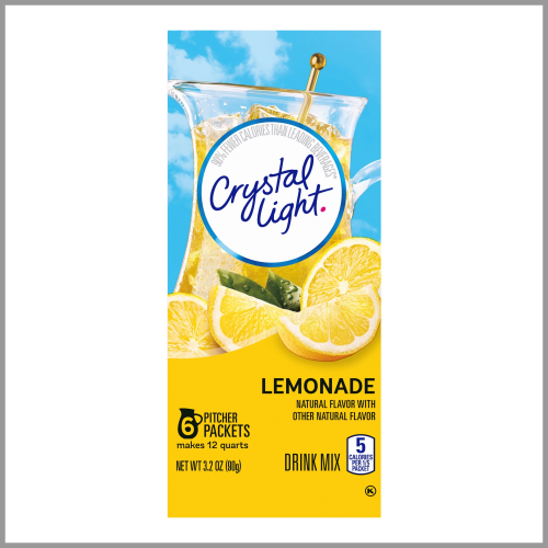 Crystal Light Drink Mix Lemonade 3.2oz 6pk