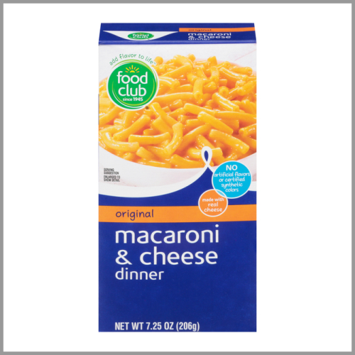 Food Club Macaroni & Cheese Original 7.25oz