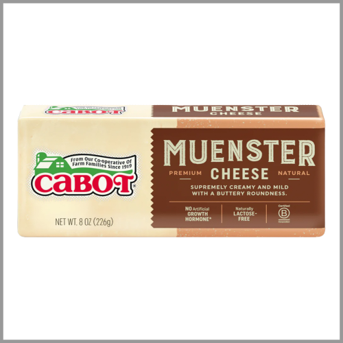 Cabot Cheese Premium Natural Lactose Free Muenster 8oz