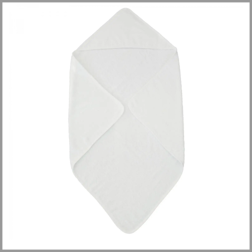 Summerville Organic Hooded Baby Towel White